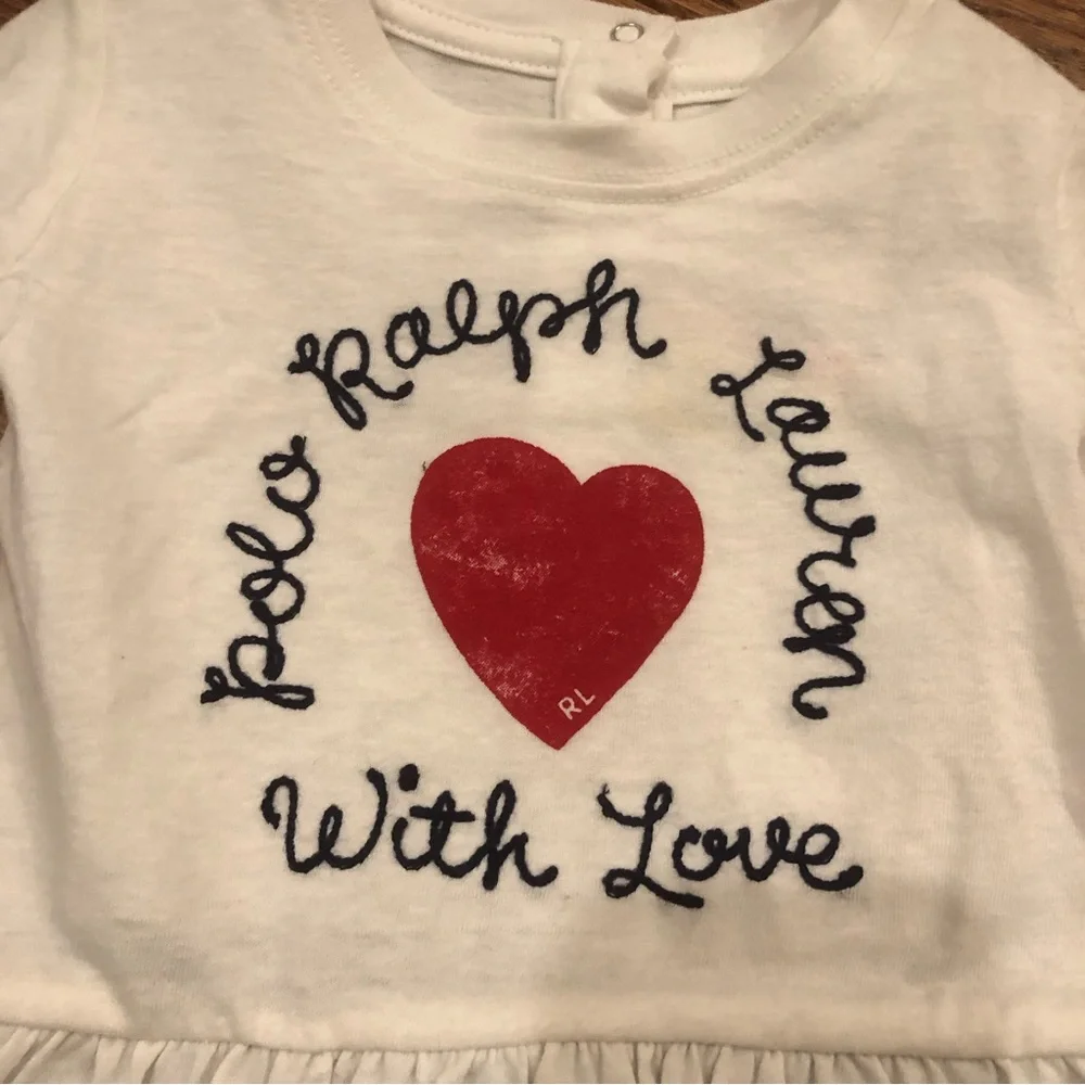 NEW Ralph Lauren Heart Outfit 6 Months